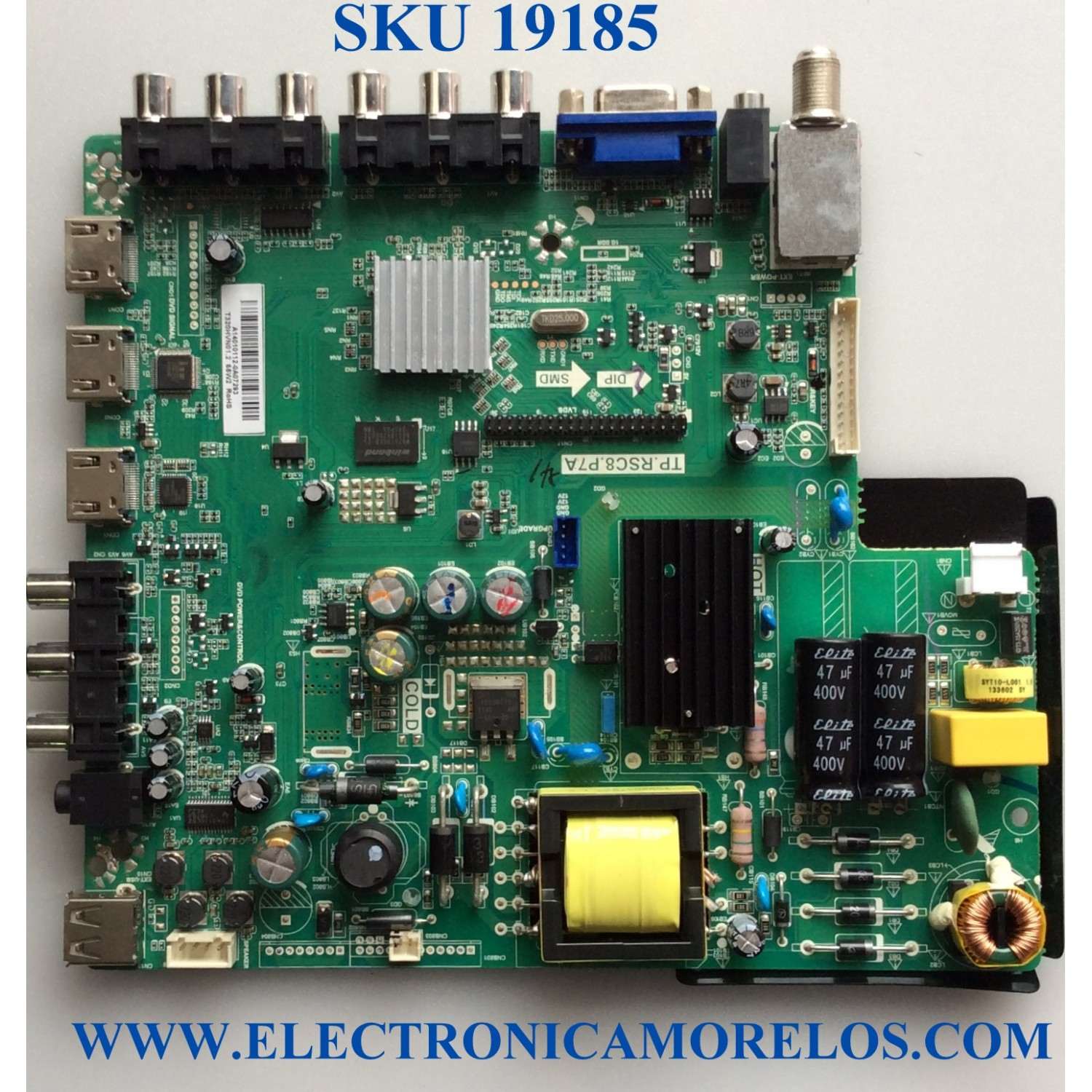MAIN / FUENTE / (COMBO) / SCEPTRE A14010112 / TP.RSC8.P7A / T201401020 / 142123082011 / PANEL'S CN32HB812 / T320HVN01.2 / MODELOS / X325BV-FMDR8 / X32